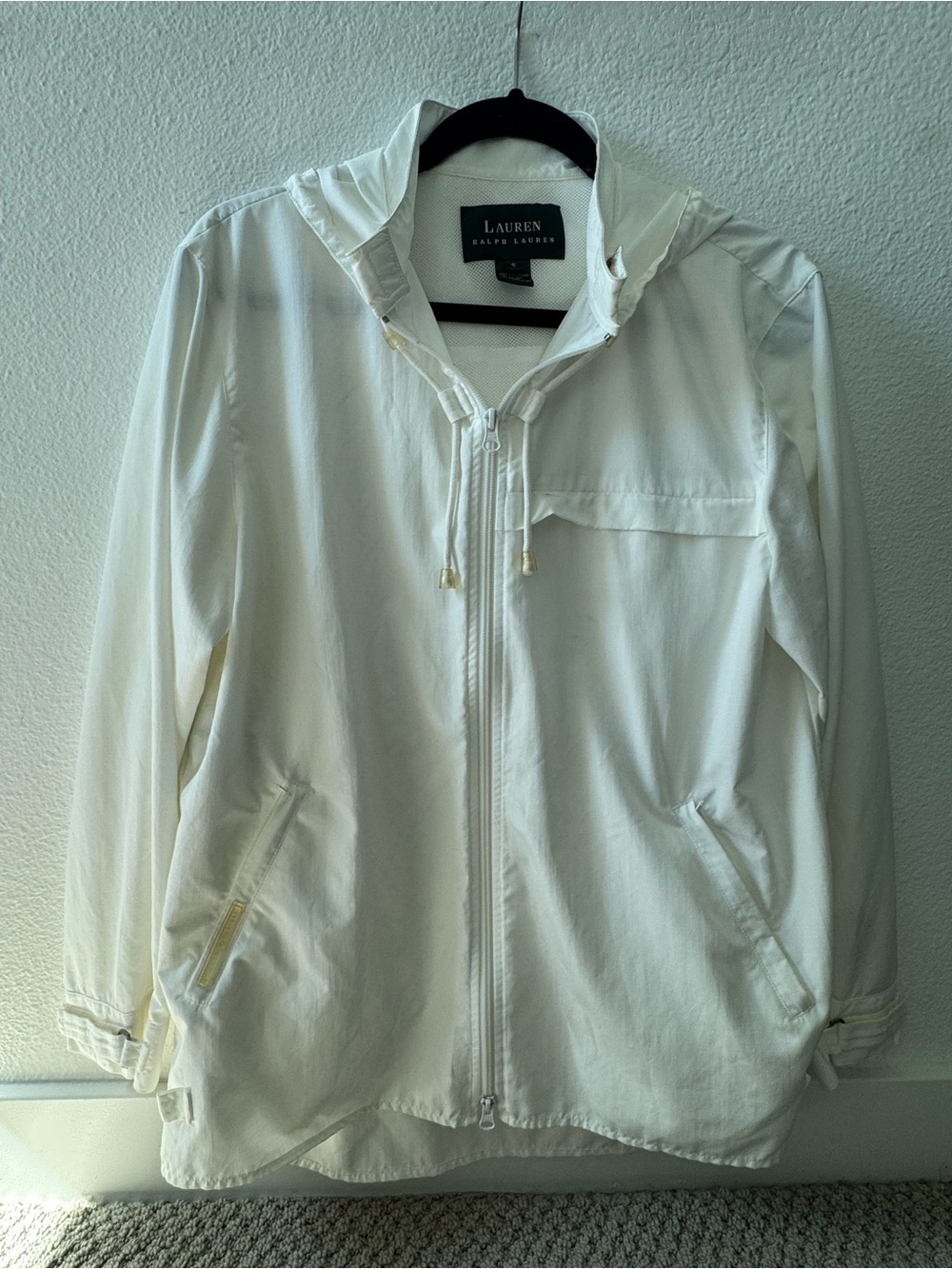 Lauren Ralph Lauren zip-front lightweight running jacket w/ high collar